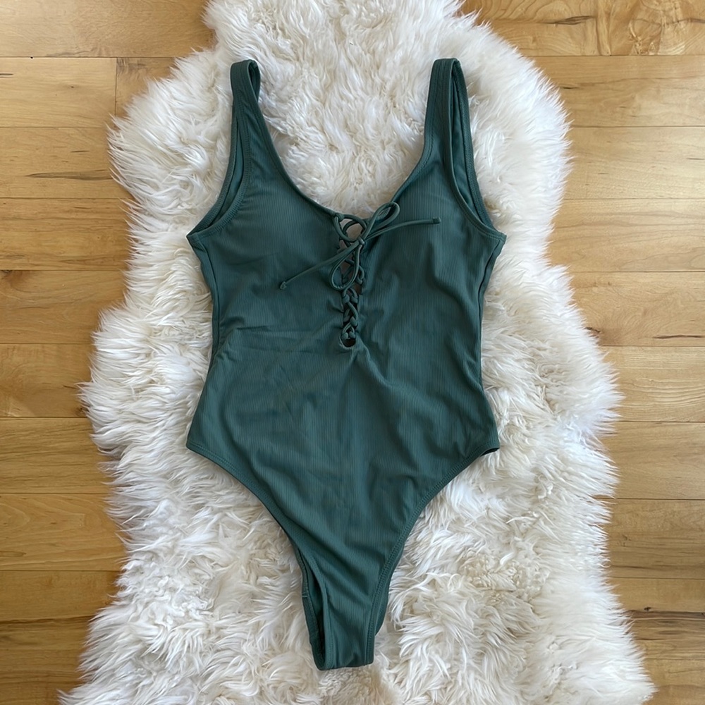 Green one piece, size Small